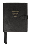 Runway textured-leather notebook